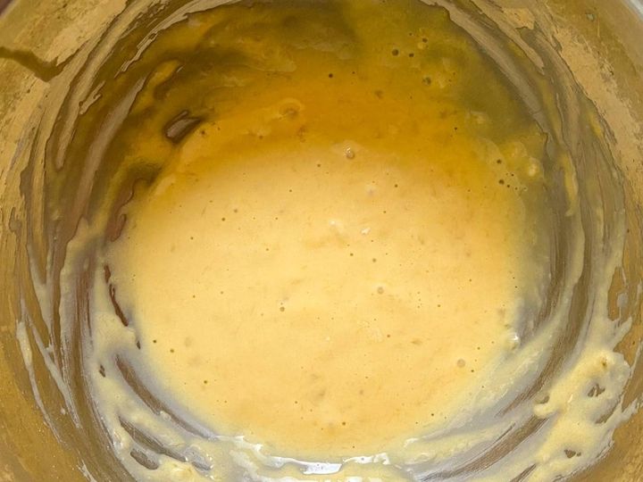 チョコバナナの米粉カップシフォンケーキ