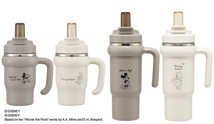 スケーター ディズニー「ミッキーマウス／くまのプーさん」2WAYステンレスタンブラー