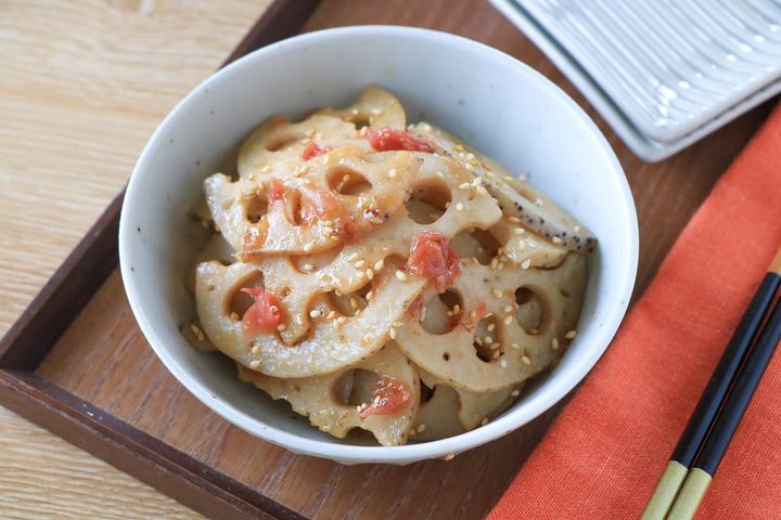 れんこんの梅きんぴら