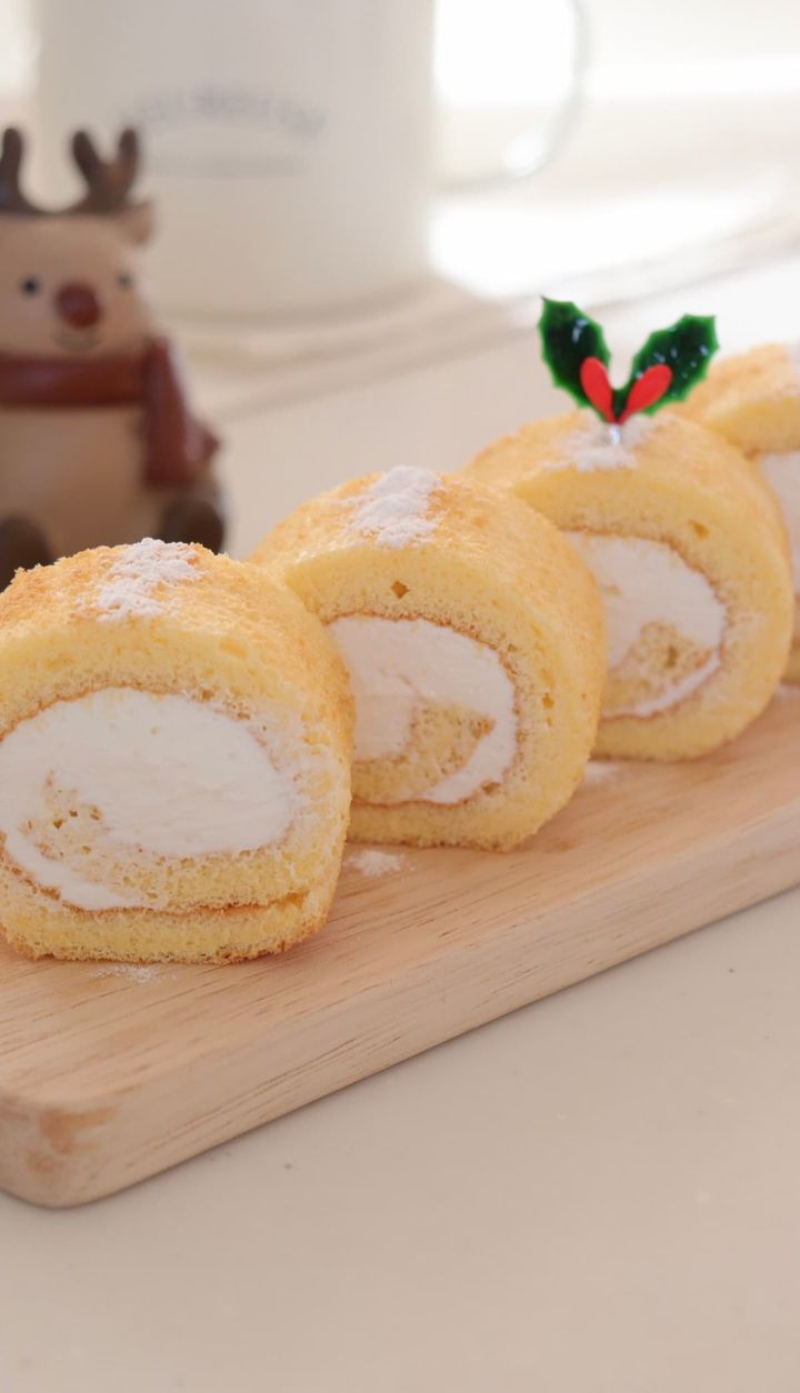 卵ひとつ分で作るロールケーキ