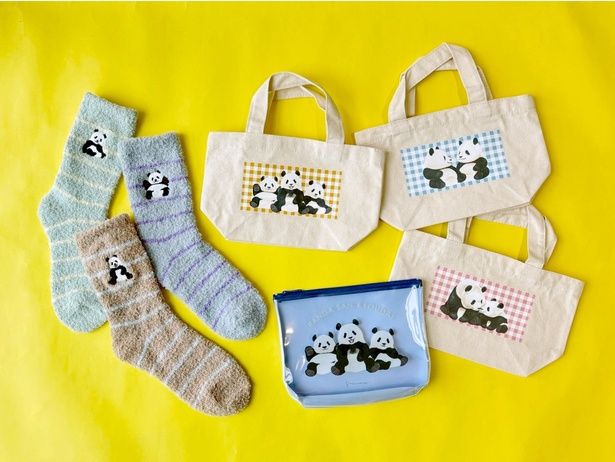 上野店だけの先行販売で手に入るランチトートやルームソックスも目玉商品だ