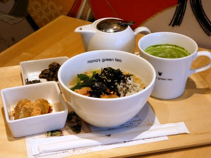 nana’s green tea 太宰府参道店 太宰府限定 博多辛子明太子としらすの出汁茶漬けセット