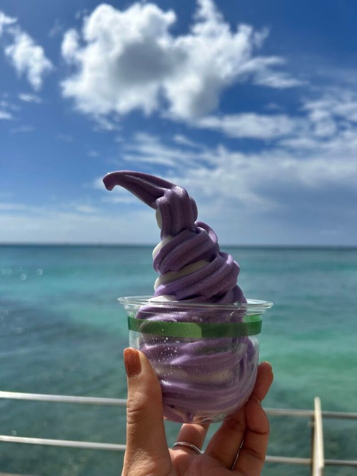 《ホノルルコーヒー》「ウベのソフトクリーム」