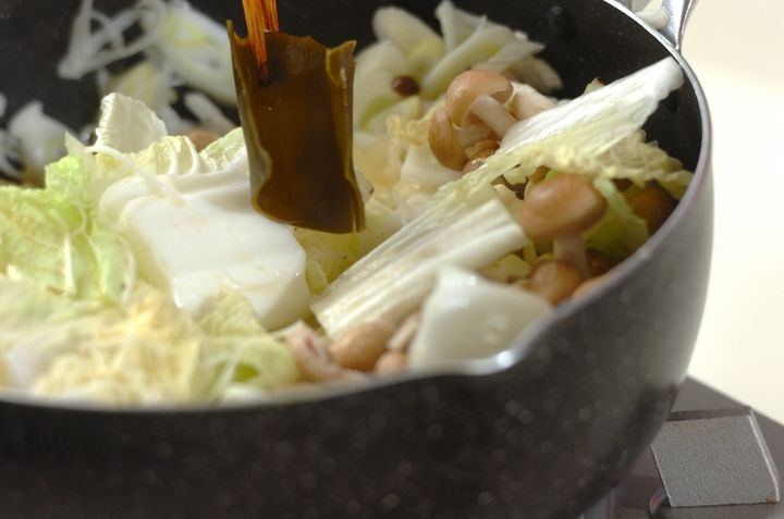 豚しゃぶと白菜の蒸し煮の作り方2