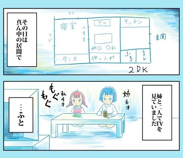 ふと隣の部屋が気になった著者が視線を移すと… 紅月陽(@RedSunCat)