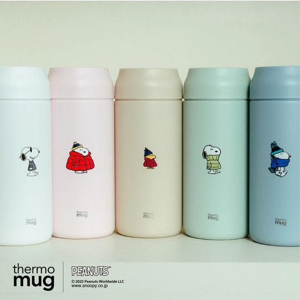「サーモマグ」限定コラボ第6弾は、5色展開の冬支度デザイン