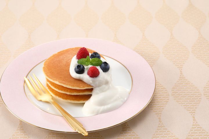 リッチモ食べ方例 パンケーキ（クリーム代わり）