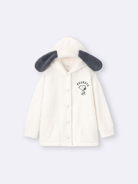 GUスヌーピーのマシュマロフィールパーカ Peanuts