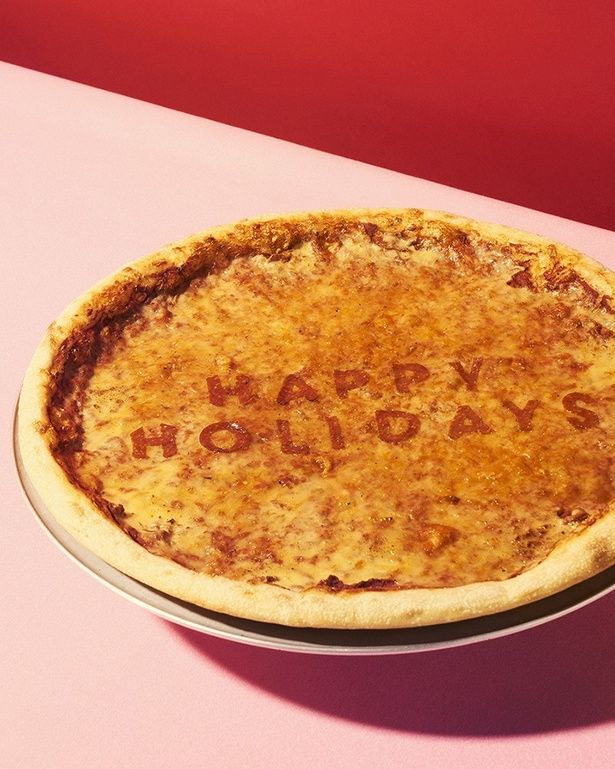 “HAPPY HOLIDAYS”など、好きなメッセージを入れられる