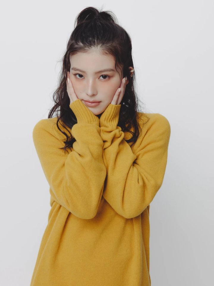 ユニクロ UNIQLO メンズニット ラムクルーネックセーター ワントーンメイク