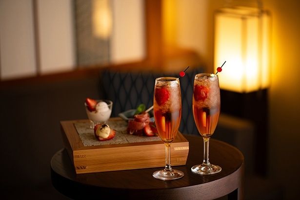 客室での晩酌セット提供イメージ