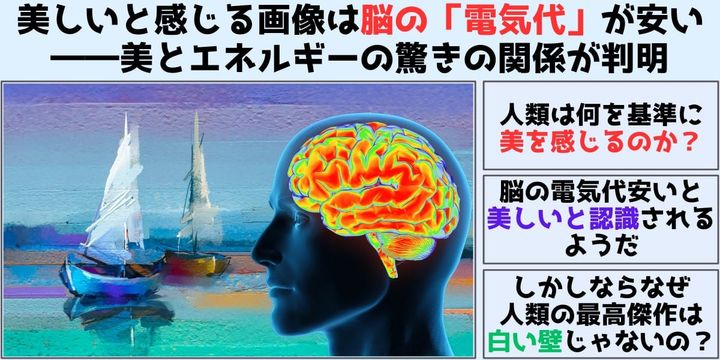 美しいと感じる画像は脳の「電気代」が安い――美とエネルギーの驚きの関係
