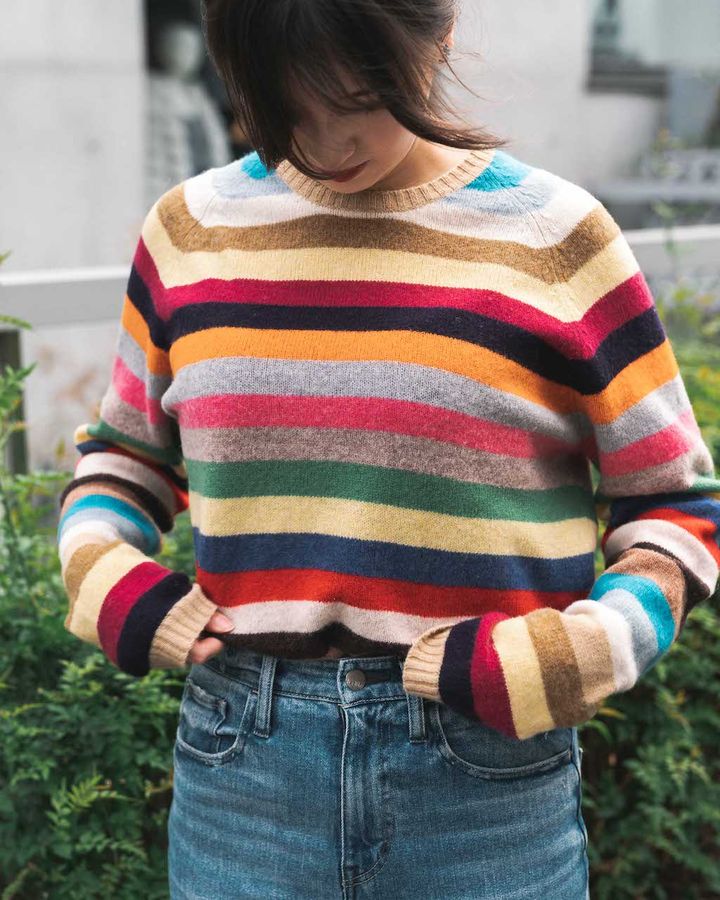 “ニット”が主役の冬コーデ5選。トレンドカラーや冬らしい柄で旬を楽しむ【TOKYO SNAP】