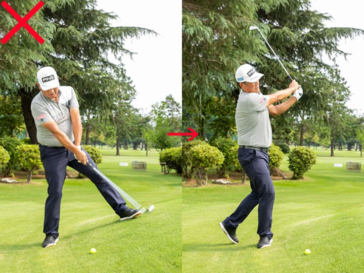 傾斜地からナイスショットを打つコツを解説！小さいスイングが有効