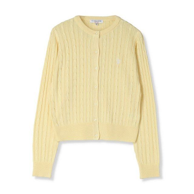 しまむらのケーブルニットカーディガン（U.S.POLO ASSN.）