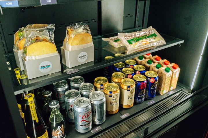 サンドイッチ、ドリンク