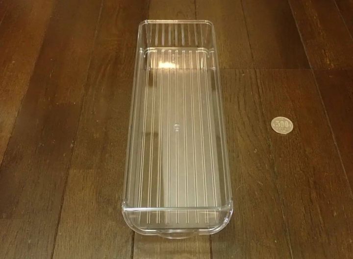 DAISO(ダイソー)：クリア収納ボックス(30cm×9.7cm×5cm)