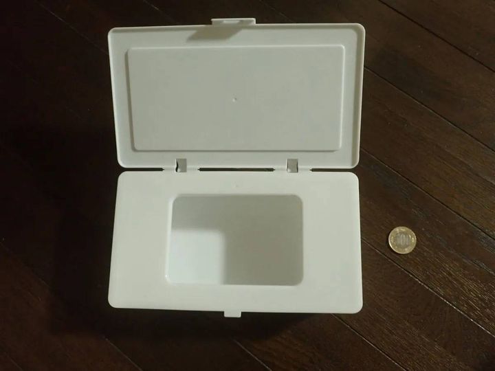 DAISO(ダイソー)：フタがとまるマスクケース W