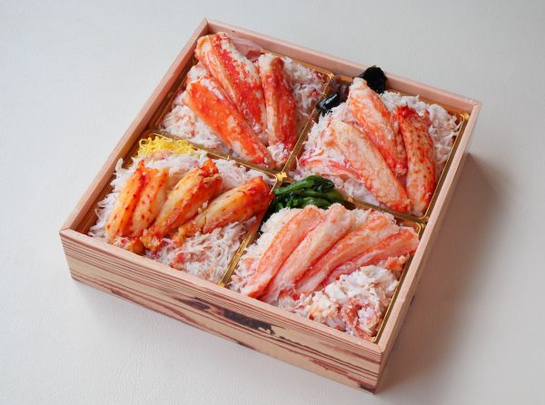 大丸福岡天神店 冬の北海道展 鱗幸食品「かに四種プレミアム重」