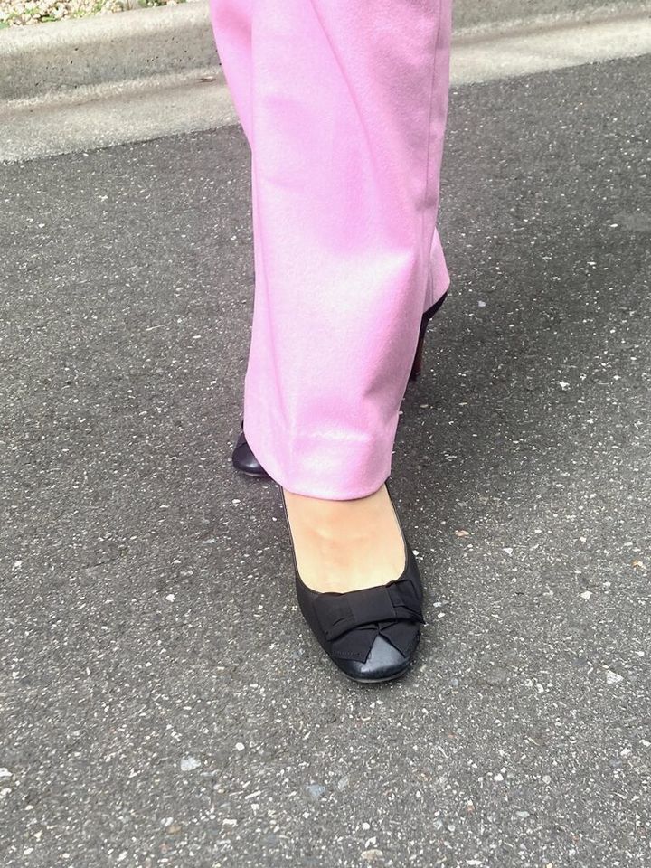 『LANVIN』のリボンパンプス