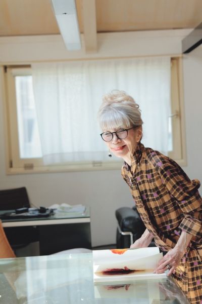 ハリとつやがあり、毛量をキープしているのは、日頃のヘアケアのおかげ