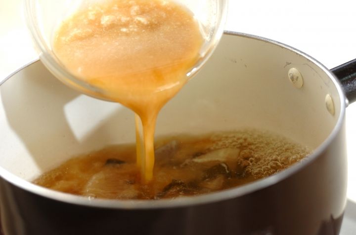 おでんで粕汁の作り方2