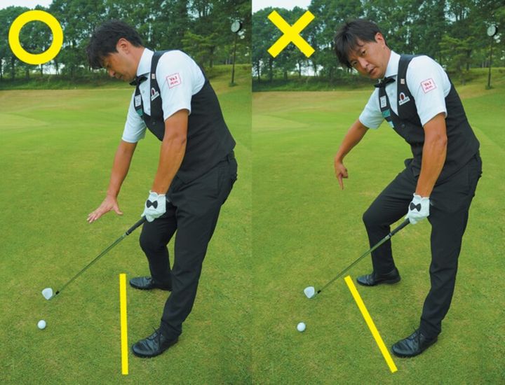 オープンスタンスはなぜNG？左足下がりからのアプローチの打ち方は…