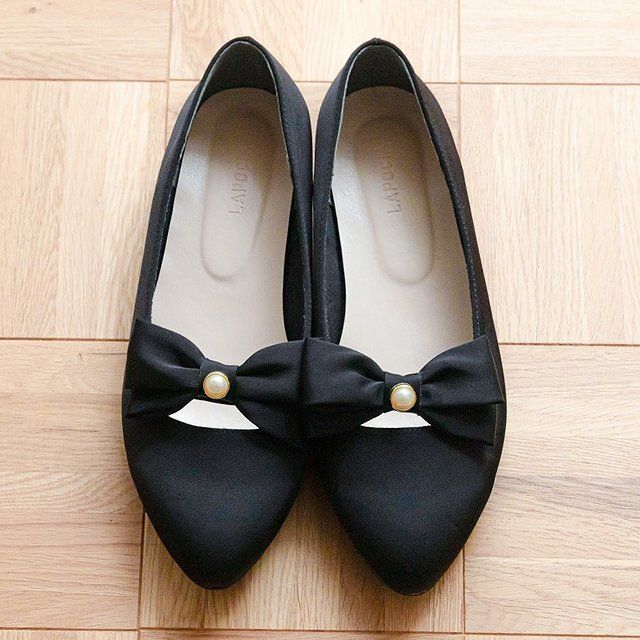 しまむらのリボンパンプス（kanna）