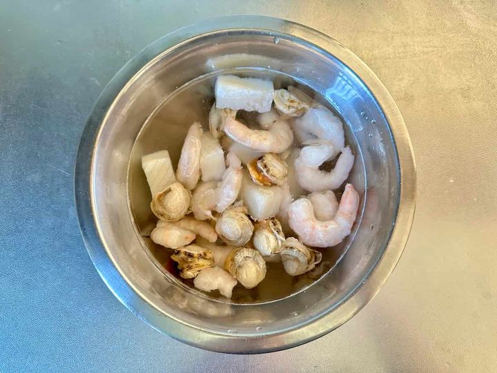 「ヘルシーシーフードミックス」レシピ