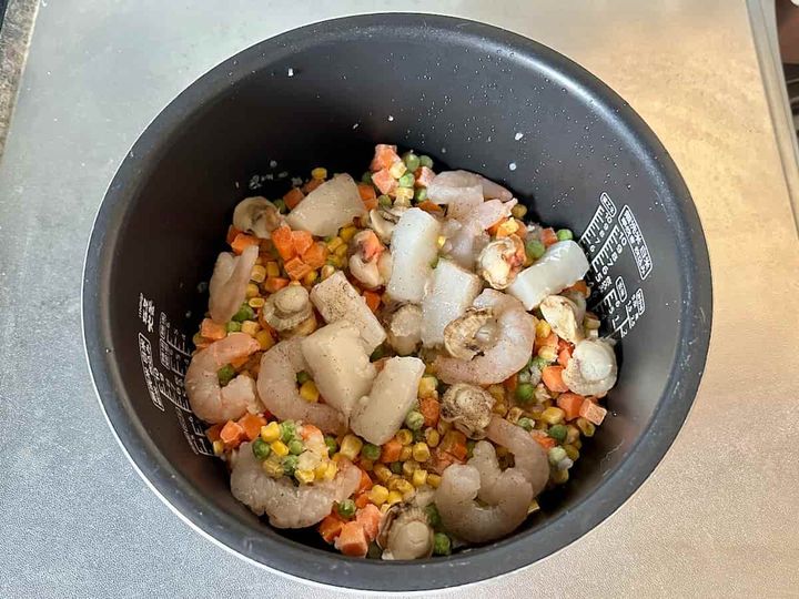 「ヘルシーシーフードミックス」レシピ