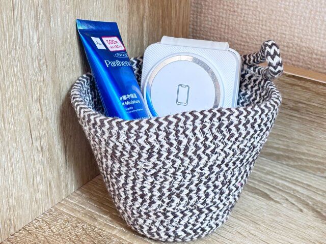 ロープ収納（お皿型） ダイソー 収納例