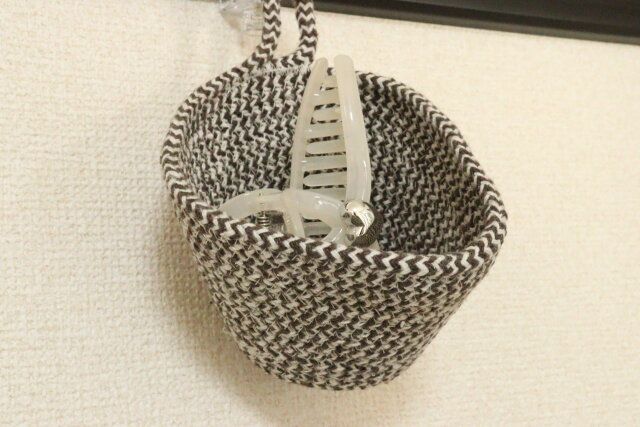 ロープ収納（お皿型） ダイソー 収納例 壁掛け