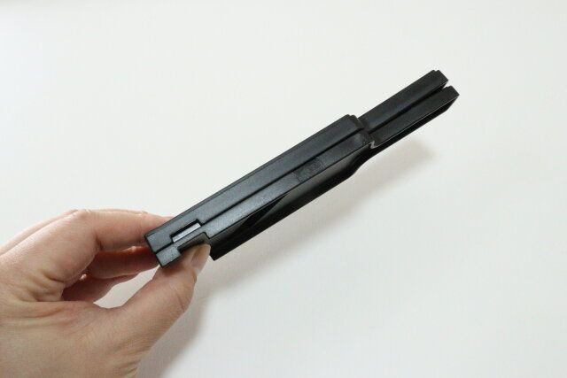 セリアのベーシック ミニスライサーはスタッキング収納できる