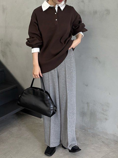 スウェットパンツコーデ1