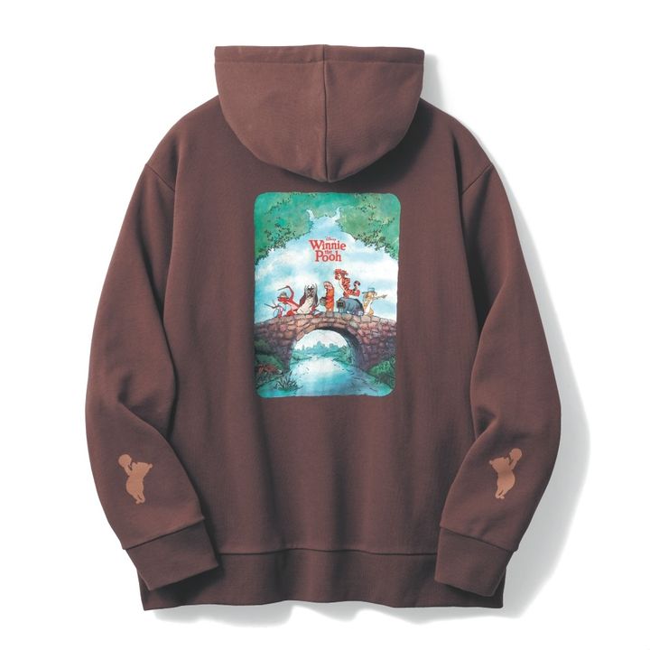 ユニセックス裏毛プルパーカ プーさん