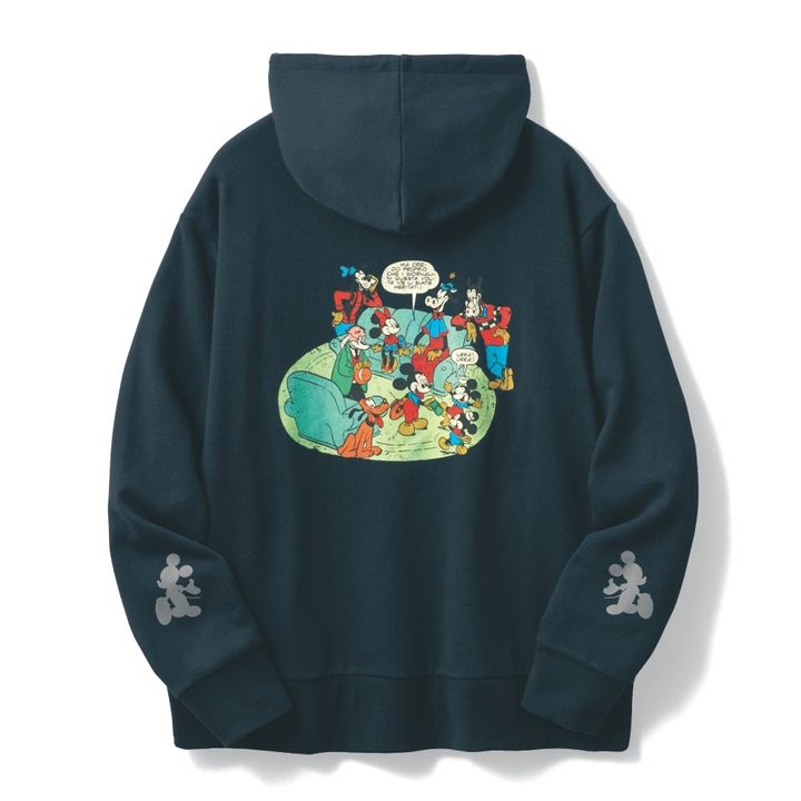 ユニセックス裏毛プルパーカ ミッキー＆フレンズ
