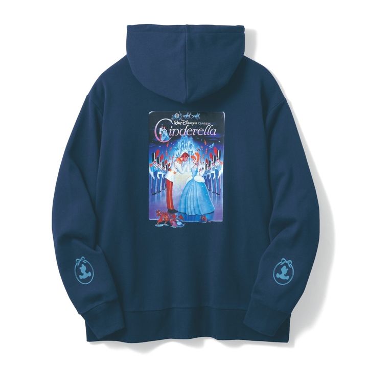 ユニセックス裏毛プルパーカ シンデレラ