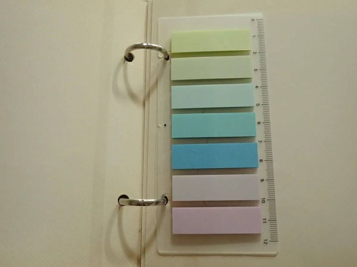 DAISO(ダイソー)：カラーフィルムふせん(7ブリーズ、スタンダード)