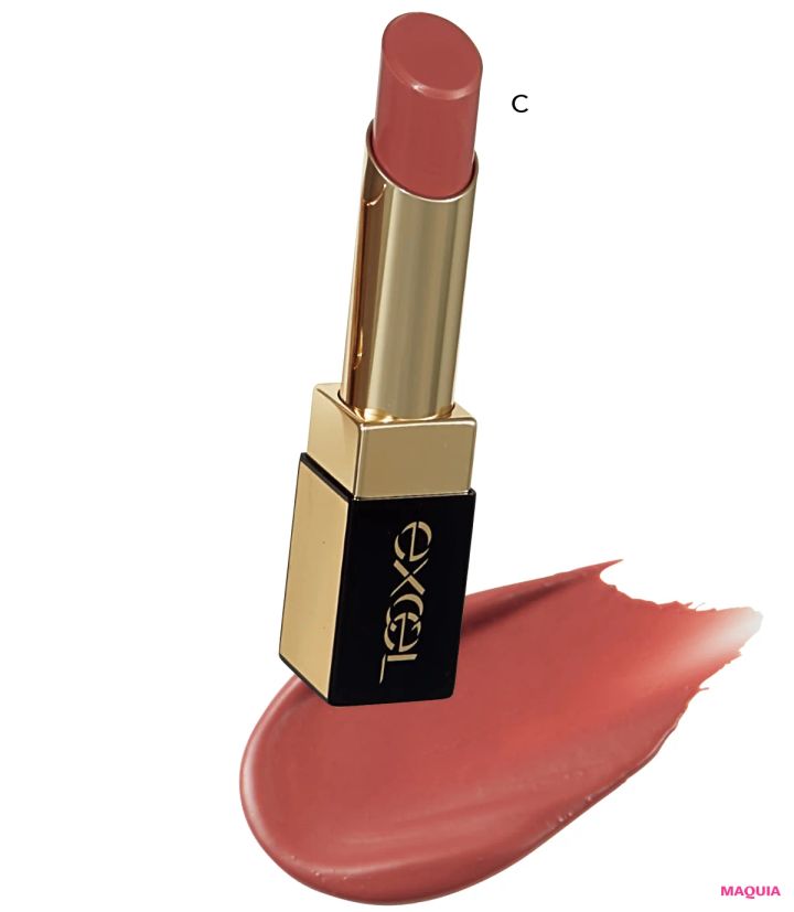 長濱ねる 冬メイク 20025 coldgirlメイク エクセル リップステディ SD02 ウォームピンクの唇