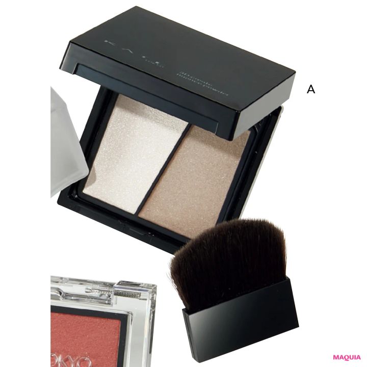 長濱ねる 冬メイク 20025 coldgirlメイク ケイト 3Dクリエイトニュアンスパウダー EX-1 パウダースノーなマット肌