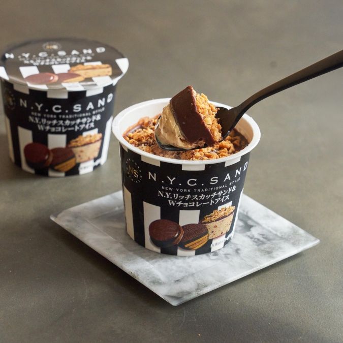 セブン-イレブン N.Y.C.SAND N.Y.リッチスカッチサンド＆Wチョコレートアイス