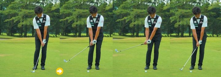 アプローチで上手く転がすコツは？「右ヒザを左ヒザに寄せると…」プロが解説