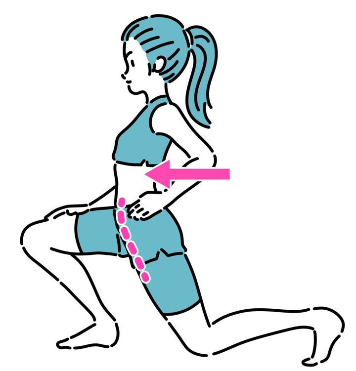 ひざ立ち腸腰筋ストレッチ