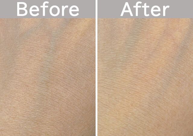 ワンステップピーリングパッド 使用前後