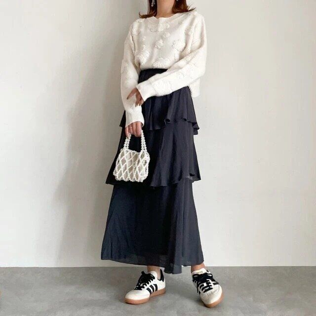 アディダスSamba大人女性おすすめ大人可愛いコーデ