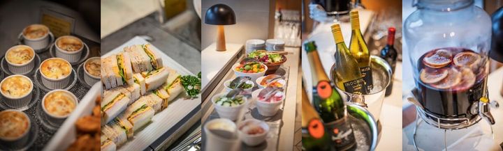 充実のライトミールとワイン（赤・白）やサングリア