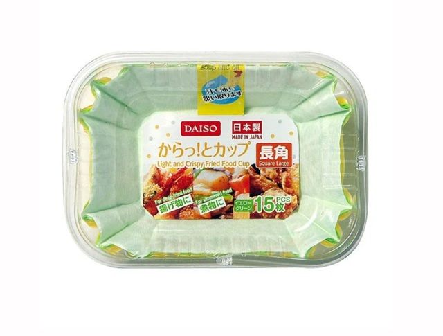 ダイソー からっ！とカップ（２色、長角、１５枚）