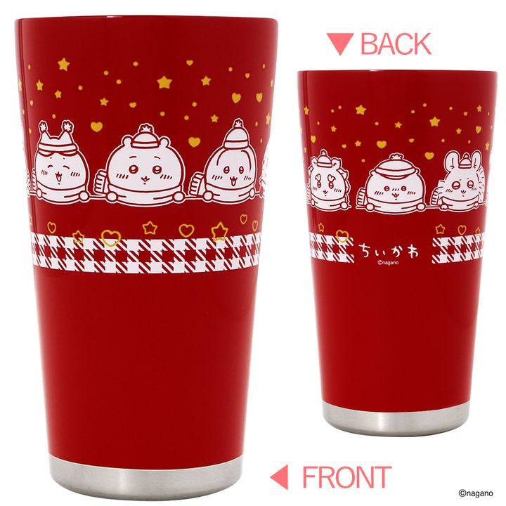 ちいかわステンレスタンブラー ウォームレッドver.