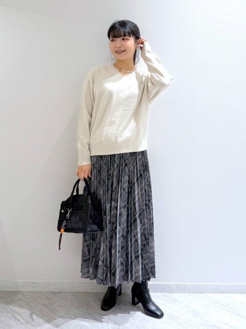 2025グローバルワーク値下げイージーケアプリーツスカート