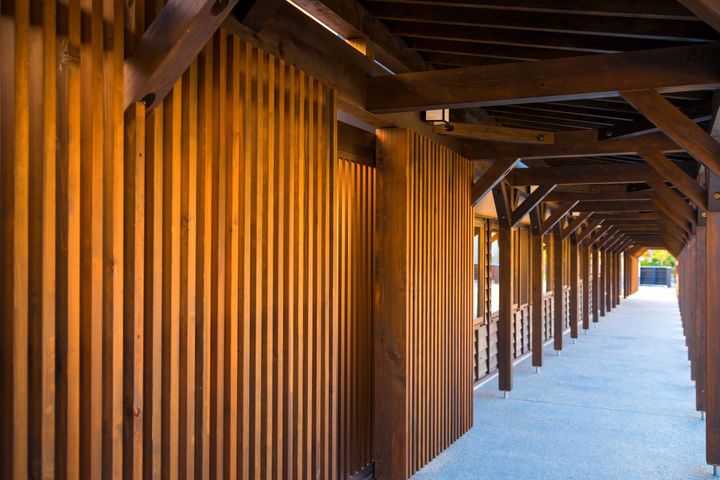 界 アルプスの雁木通り